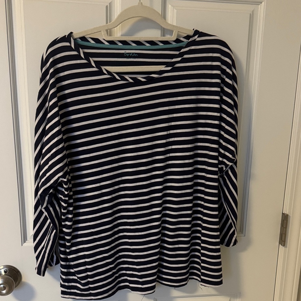 Boden Classic Striped Long Sleeve Tee